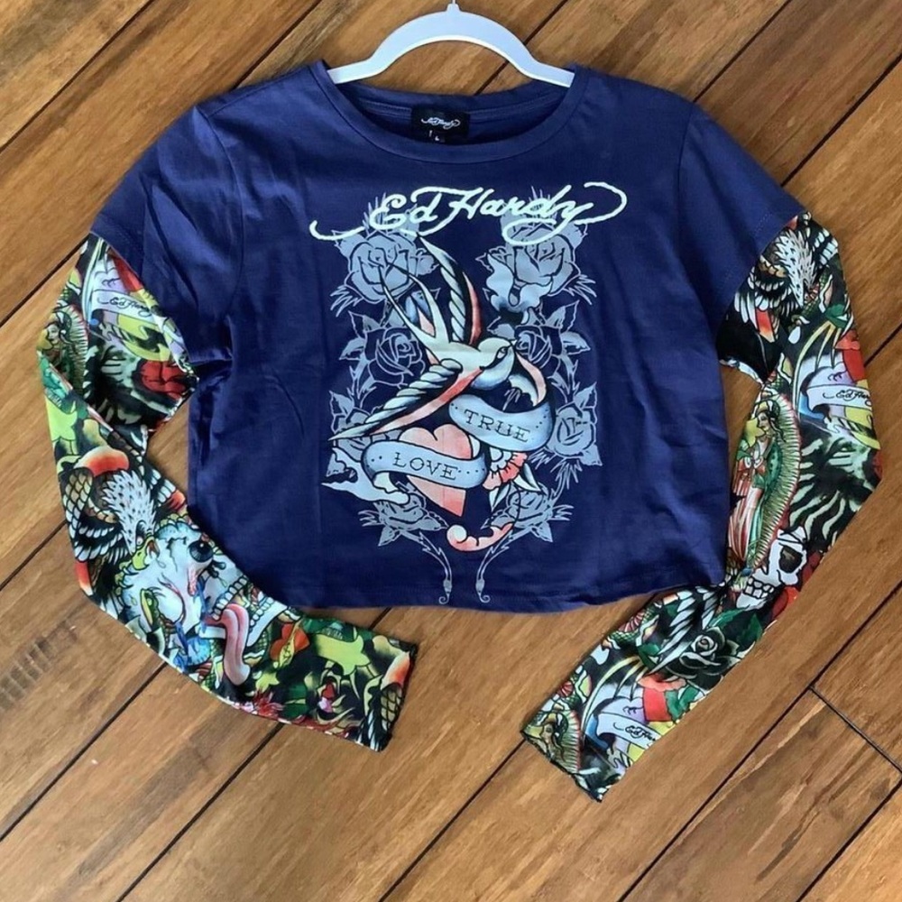 Ed Hardy Tattoo Sleeve Long Sleeve Shirt